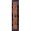 Floral Hand Knotted Wool Pile Antique Chinese Peking Hallway Runner Rug
