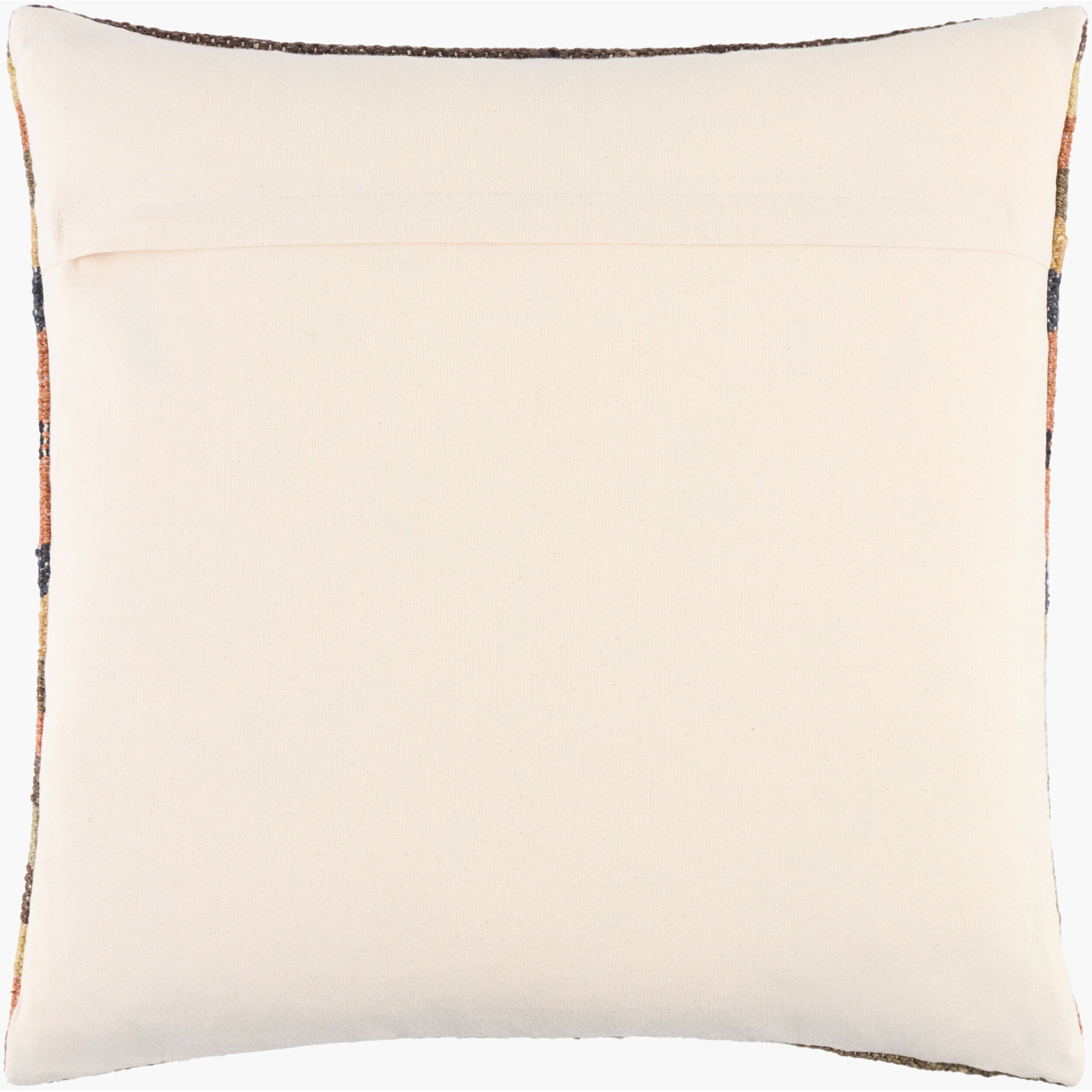 Nicolette Throw Pillow, 20"H x 20"W, Orange Striped, Polyester