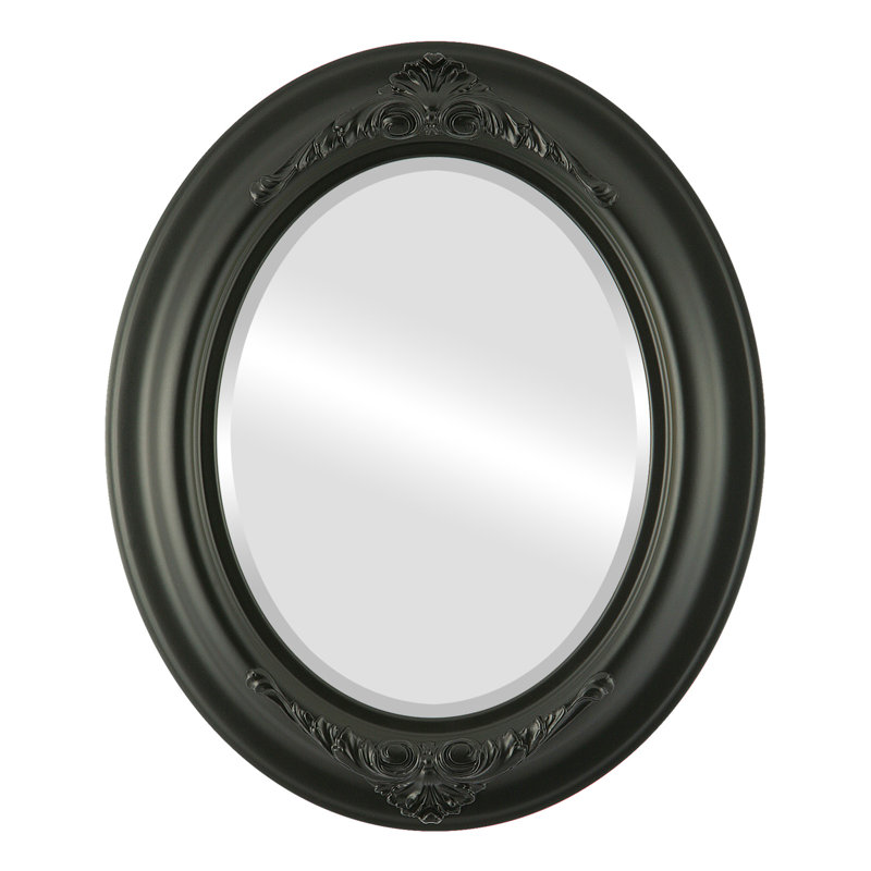 Miroir d'appoint, Noir mat, 21 po x 17 po
