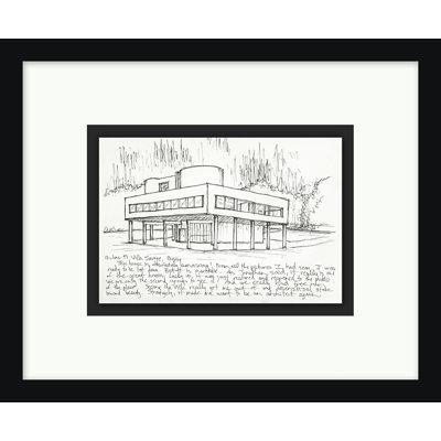 Villa Savoye at Poissy Framed Textual Art