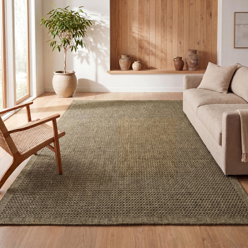 Tapis intérieur / extérieur Maxine Easy Jute, Brun, Rectangle 3 pi 10 po x 6 pi