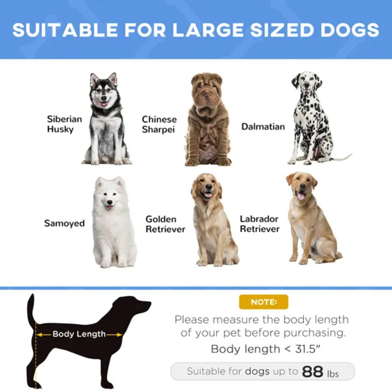 Lit pour chien avec sac de transport 48 po x 36 po