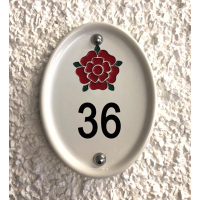 Grovebury 16.5cm H Ceramic House Number