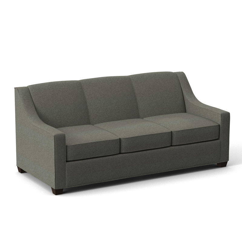 Phillips Square Arm Sofa with Reversible Cushions, Dorset Ash, 34.5" H x 76" W x 36" D, Cafelle