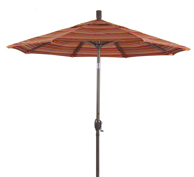 Parasol sunbrella de marché 7,5' Wallach, Sunbrella® mangue rayé Dolce
