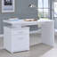 2 bureaux blancs - solution d'espace de travail fonctionnel pour la maison et le contemporain avec rangement efficace