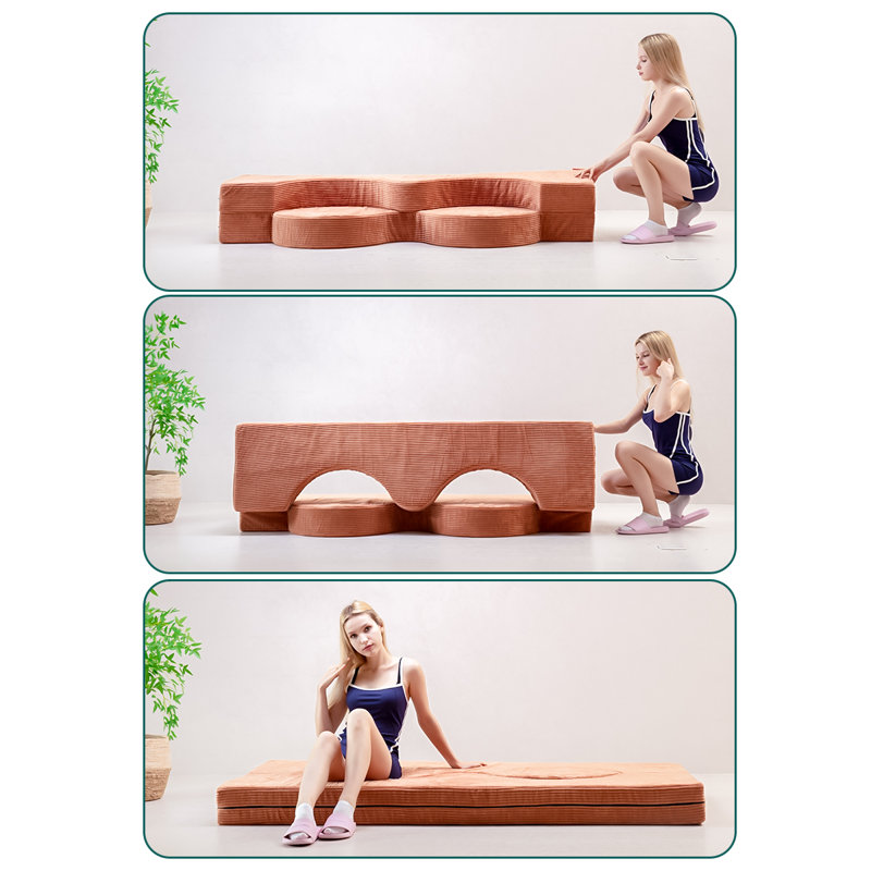 Coussin pliant - Lit pliant - Orange, Orange