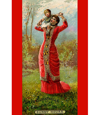 «Ayers Sarsaparilla donne la santé et les heures ensoleillées», impression