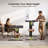 L-shaped Standing Desk With Electric Lift And Memory Presets, Corner Computer Desk With Reversible Design, Home Office Desk With Spacious Work Surface, Height-adjustable Desk With Storage Hook