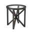 Table basse moderne en verre simple (table incluse seulement)