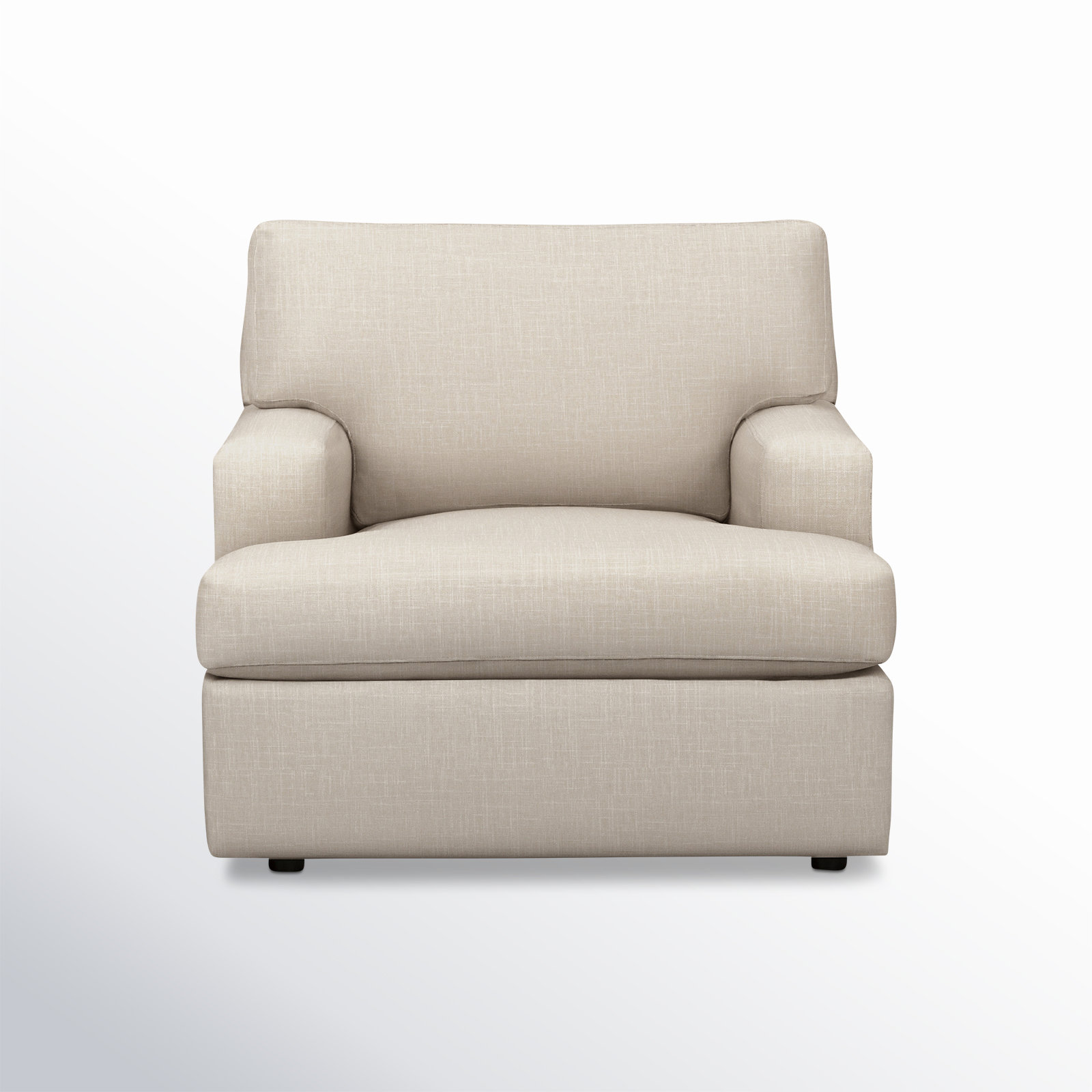 Cleo Upholstered Armchair, Lena Sand Performance Linen Blend