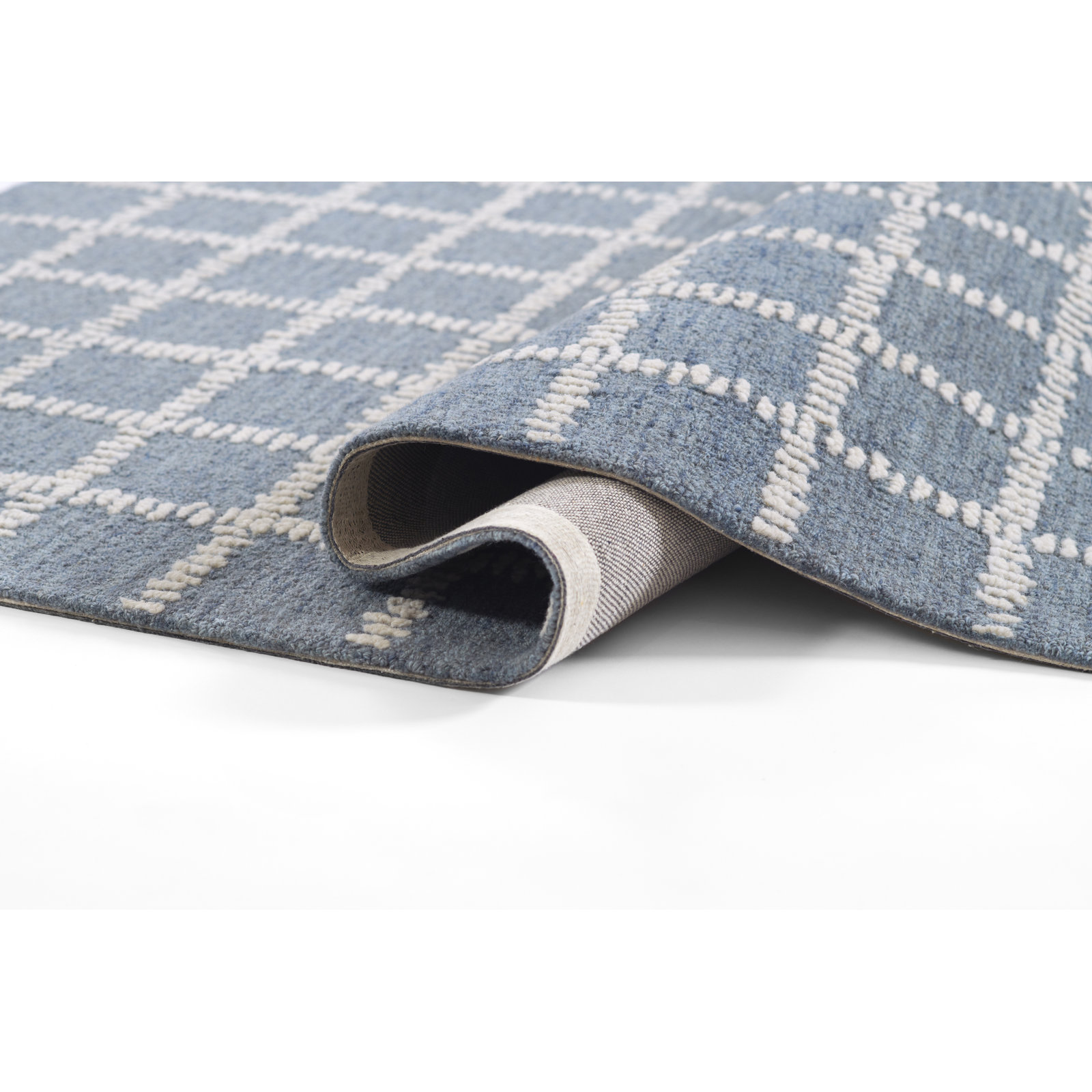 Lanora Hand-Tufted Geometric Wool Rug, Rectangle  2' x 3'