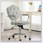 Mignon chaise de bureau à domicile, chaise de bureau d'ordinateur avec molleton capitonné à boutons, VaniChair pivotant, -1652424148
