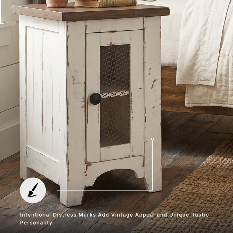 Hannah-Rosalie End Table, White