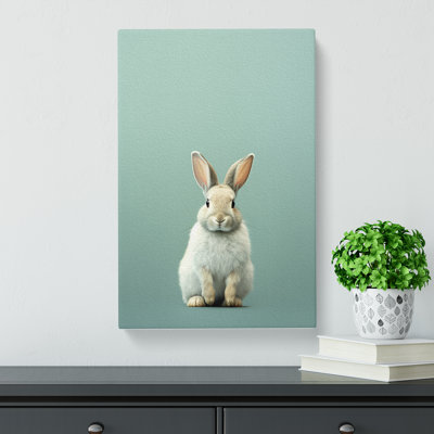 Rabbit Minimalism - Wrapped Canvas