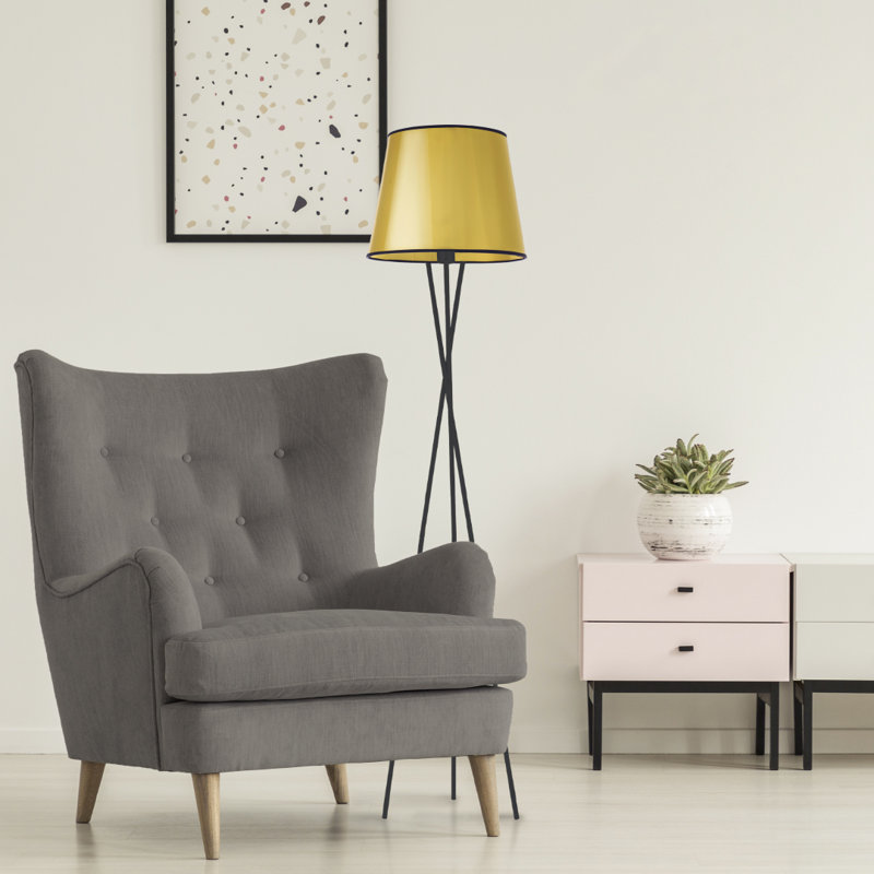 165cm Tripod Floor Lamp, Gold