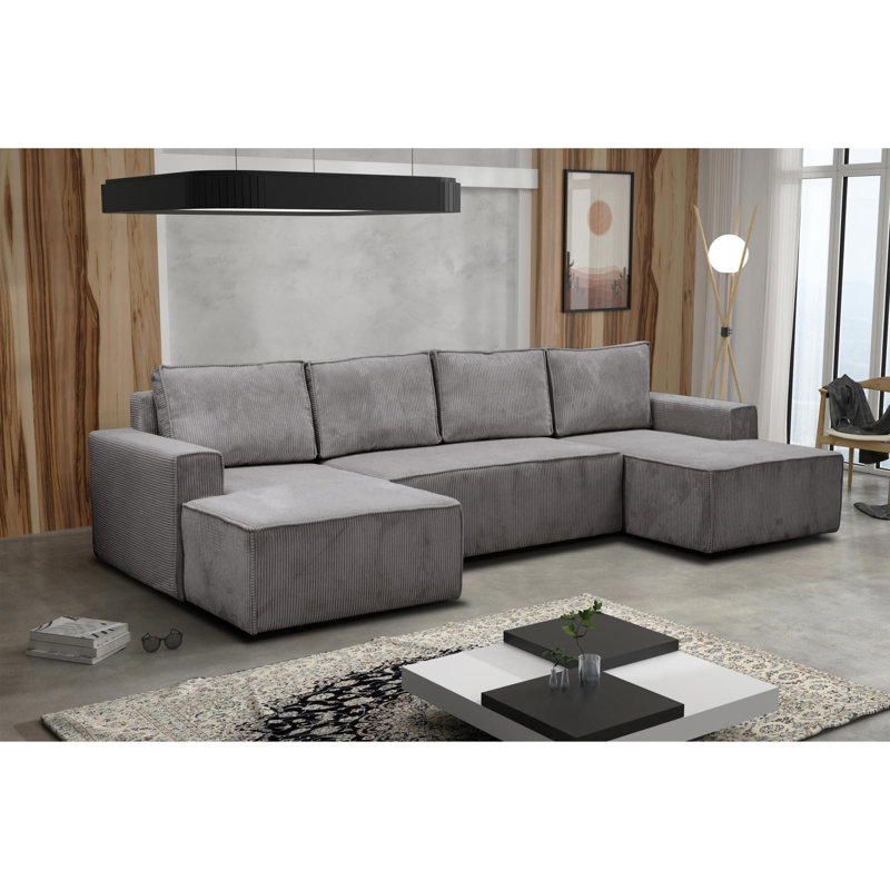 Sonsoles 6 Seater Sofa Bed, Dark Grey