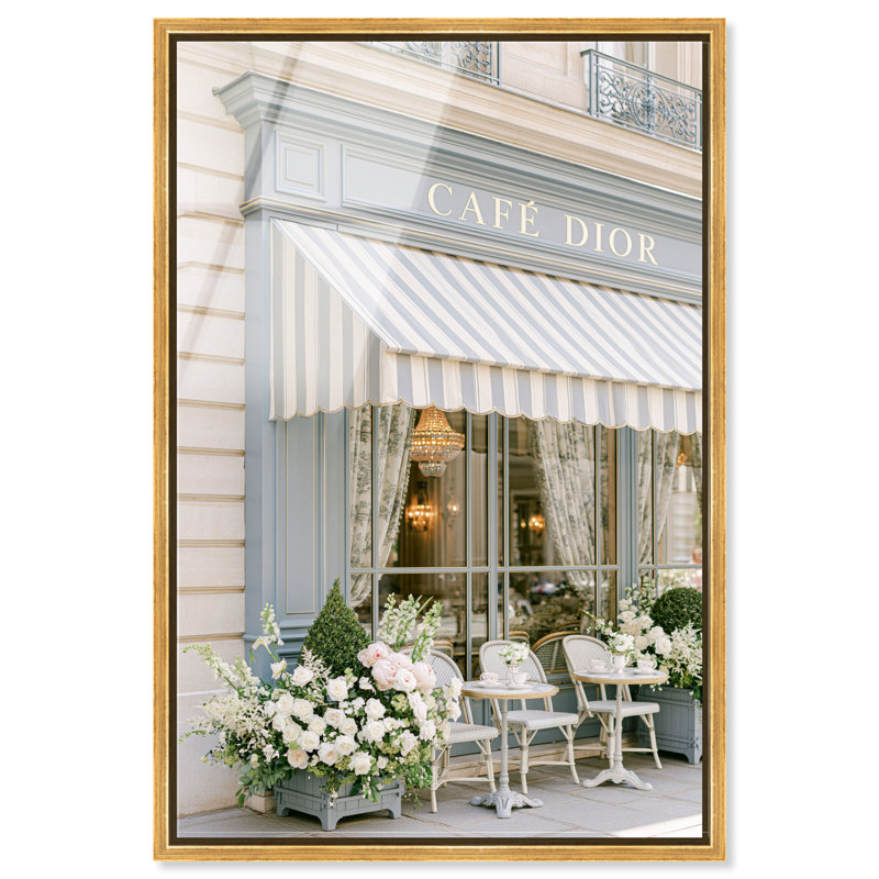 Décoration murale glamour Salon de luxe I Impression acrylique encadrée par, 38" H x 26" W, Encadrement doré