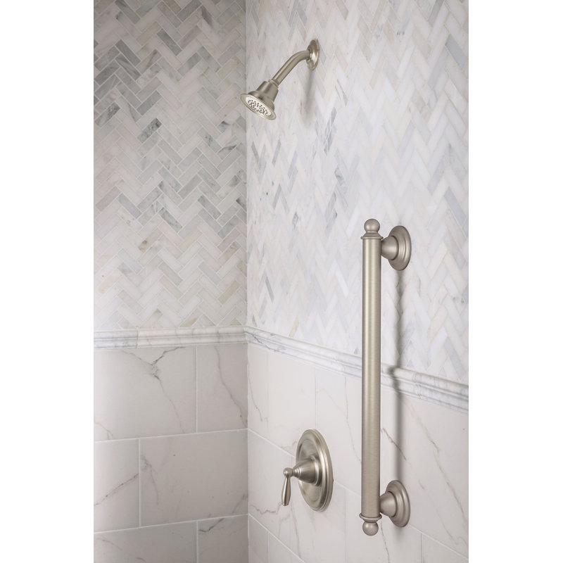 Barre d'appui Brantford, H 1,25 po x l 12 po x P 1,25 po, Nickel brossé