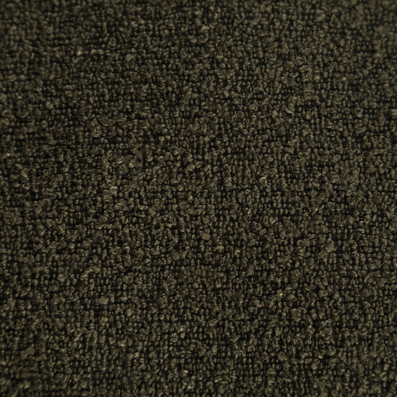 Fauteuil à billes avec repose-pieds Lazy, Chenille vert olive