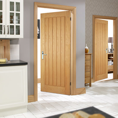 Mexicano Prefinished Oak Internal Fire Door