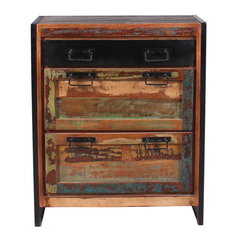 Esha Solid Wood Shoe Storage Cabinet