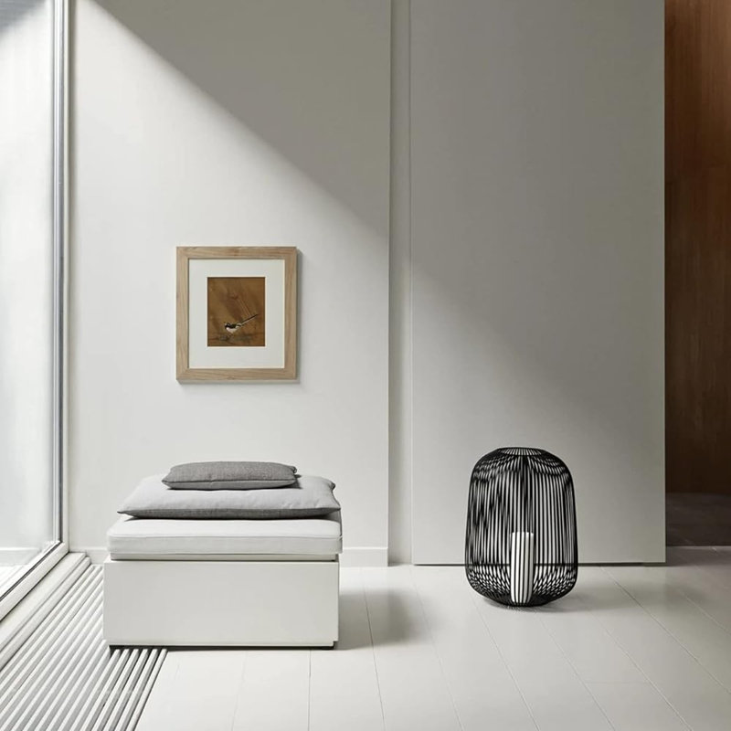 Lito Other Corner Lantern, 45cm H x 33cm W x 33cm D, Black