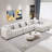 138.97" Wide Velvet Modular Sectional Sofa-2126472737-2126472736