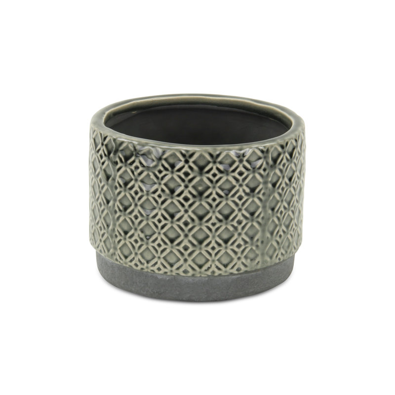Jardinières en pot, H 5 po x l 6,75 po x P 6,75 po, Brun