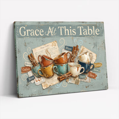 «Grace Table», reproduction d'art sur toile, ensemble de 1