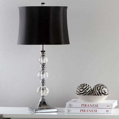 Ensemble de lampes de table métalliques / transparentes à boules 28 po Gladstone