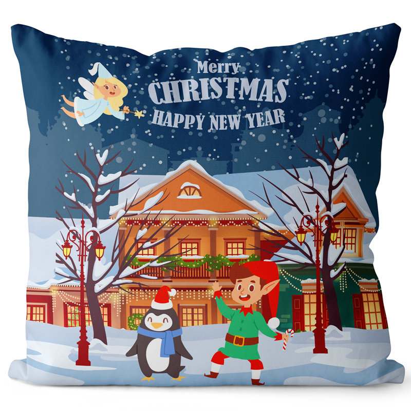  Housse de coussin carré en lin