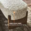 Banc en laine d'agneau massif-1164693357