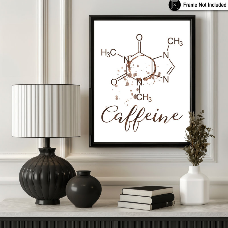 Caféine, Sans cadre, Affiche, H 08 po x l 10 po