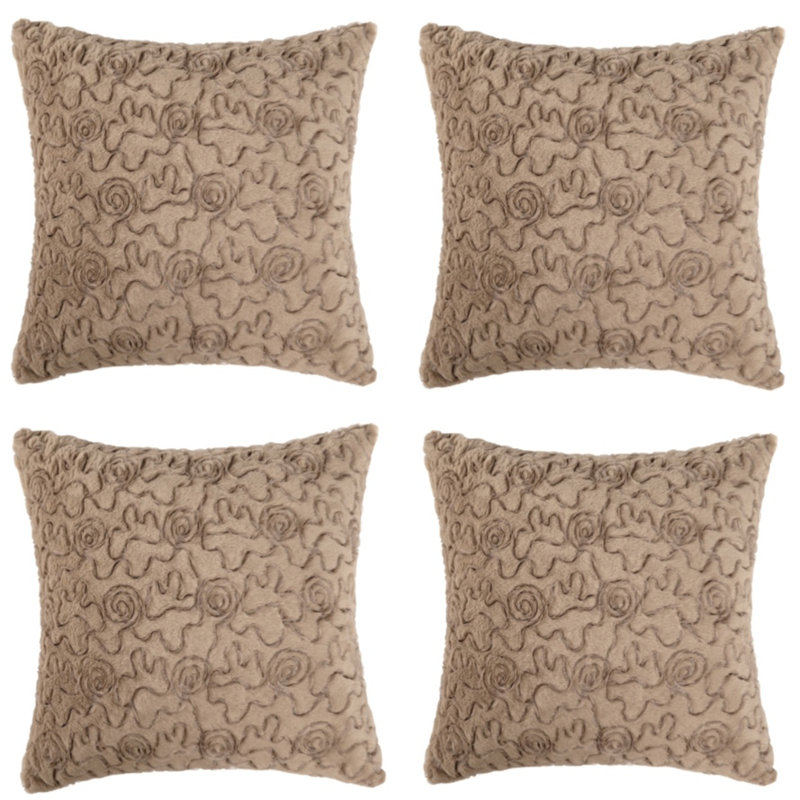 Housse de coussin , Brun, H 20 po x l 20 po