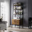 Awalt 183.5cm H x 71cm W Industrial Style Wooden Bookcase