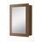 20" W X 28" H Wide Frame Walnut Wood Medicine Cabinet with Mirror, Adjustable Shelves, Soft-Close Hinges and Reversible Door, Wall-Mount or Recessed for Makeup, Shaving or Bathroom Vanity Storage-2016668048-2035901595