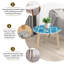 Ensemble de 2 tables basses gigognes Triangle
