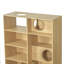 Bibliothèque moderne en bois 2 en 1 avec chat et arbre avec rangement-249177054