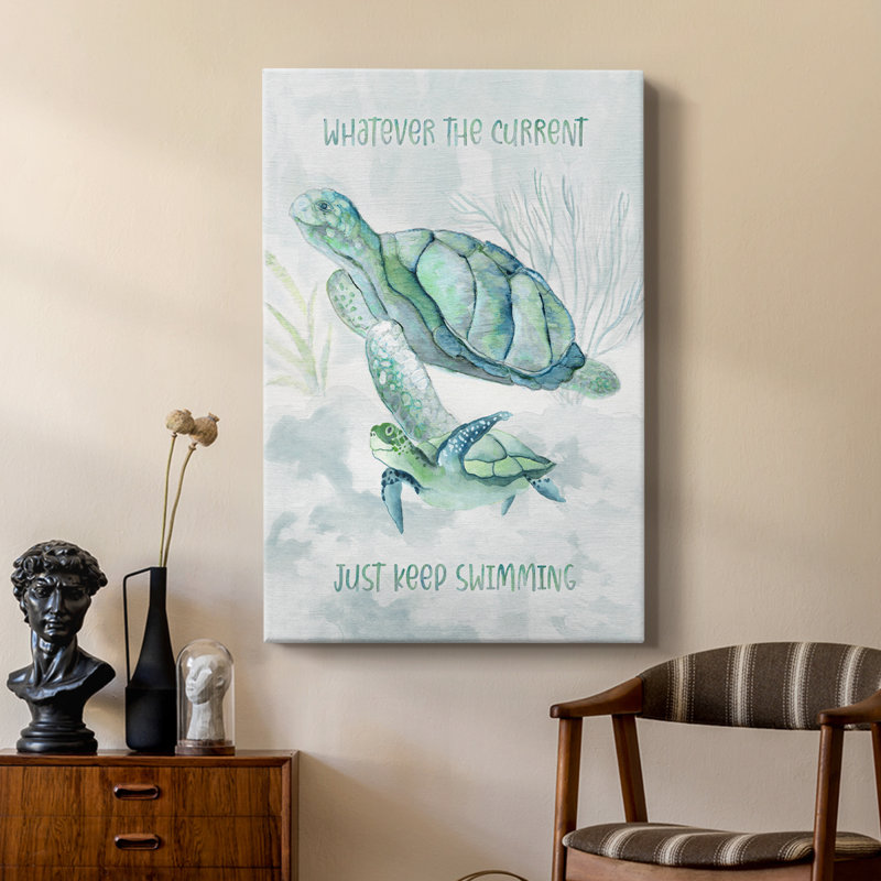 Turtle Family II - galerie sur mesure, H 18 po x l 12 po