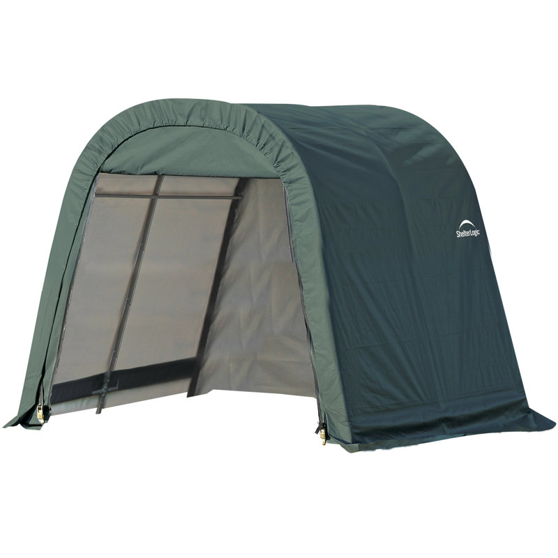 12' x 20' Green Polyethylene Round Style Garage