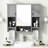 35'' X 28'' Bathroom Storage Cabinet - Mirror Included Construction Grey With Versatile Function Materials