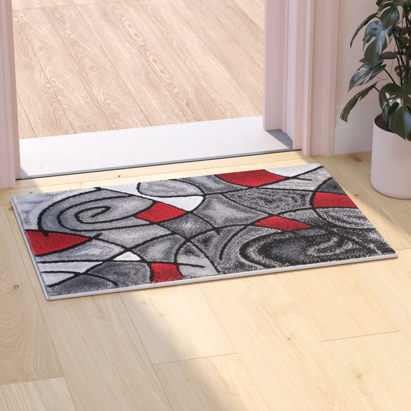 Sioar Abstract Indoor Rug, Rectangle 2' x 3'