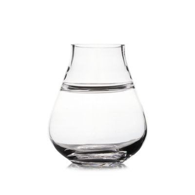 Clear Glass Vase 6.0" H 5.0" D