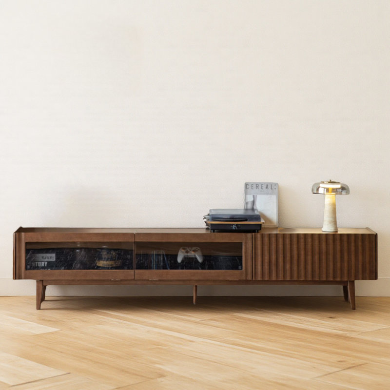 Retro Solid Wood TV Cabinet