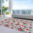 Machine Washable Indoor/Outdoor Christmas Nutcracker Xhevrie Ivory Rug-507434830