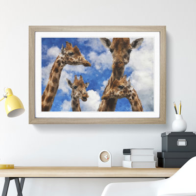 Four Giraffes - Picture Frame Painting