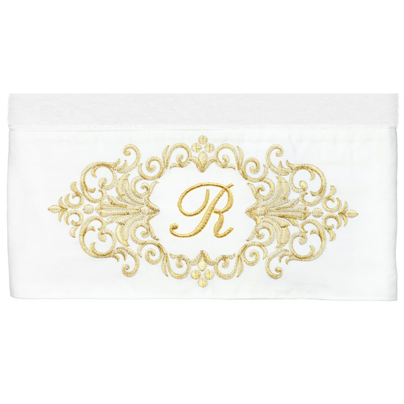 Linum Home Textiles 100% Turkish Cotton MONICA 2PC Embellished Bath Towel Set, R