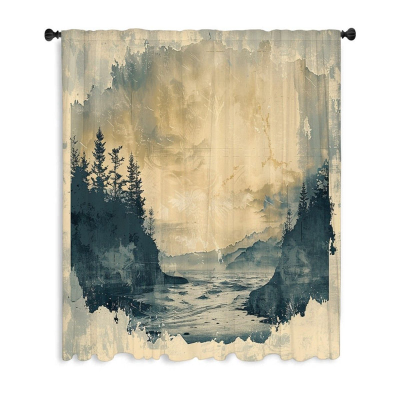 Bagnell Blackout Curtain Single Panel, 53'' W x 99'' L