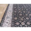 Tapis noir / gris en soie noué à la main Sherika-27174731